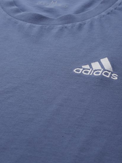 Men Blue Solid Cotton T-shirt