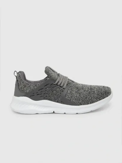 Men Grey Solid Sneakers