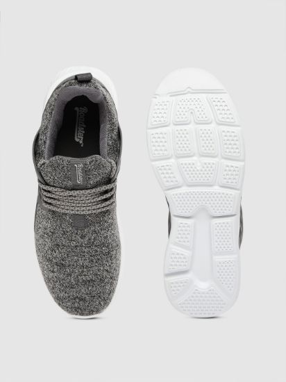 Men Grey Solid Sneakers