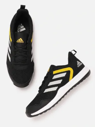 Men Black Woven Design Adicaz Running Shoes